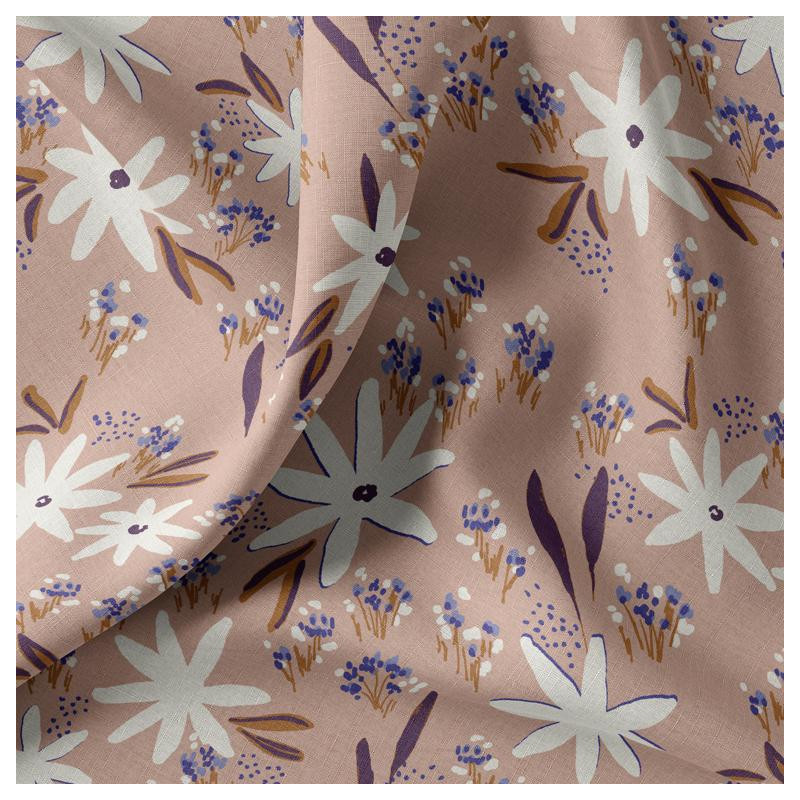 Printed Cotton AGAZI Sugar Pink / Lavender